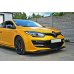 Накладка сплиттер на передний бампер на Renault Megane III RS